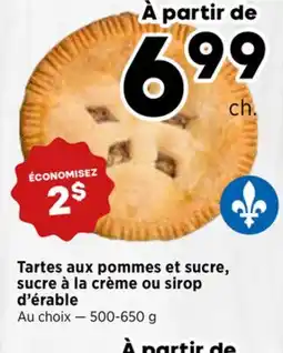Val-Mont Tartes aux pommes et sucre, sucre à la crème ou sirop d'érable offer