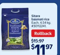 Walmart Sitara basmati rice offer