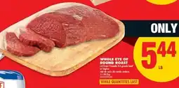 No Frills Whole eye of round roast offer