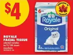 No Frills Royale facial tissue offer