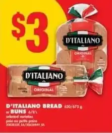 No Frills D'italiano bread offer