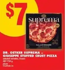 No Frills Dr. oetker suprema giuseppe stuffed crust pizza offer
