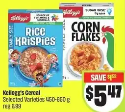FreshCo Kellogg's Cereal offer