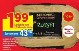 Maxi POMMES DE TERRE RUSSET DÉLICES DU MARCHÉ offer