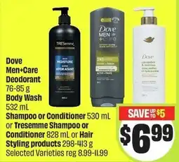 FreshCo Dove Men+Care Deodorant offer