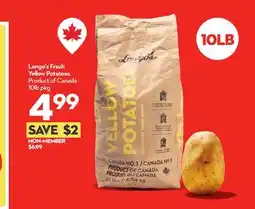 Longo's Fresh Yellow Potatoes offer
