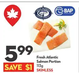 Longo's Fresh Atlantic Salmon Portion offer