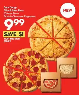 Longo's Sour Dough Take & Bake Pizza offer