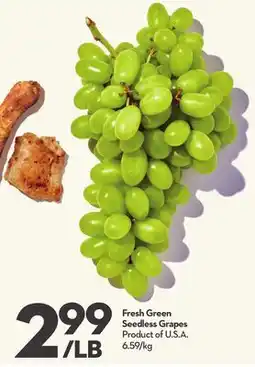 Longo's Fresh Green Seedless Grapes offer