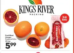 Longo's Fresh Blood Oranges offer