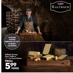 Longo's Creamy, Goat, Truffle or NEW Le Corse Cheese offer