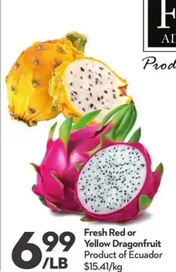 Longo's Fresh Red or Yellow Dragonfruit offer