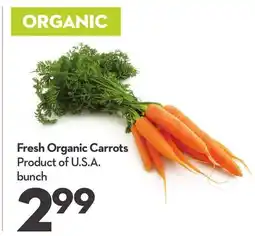 Longo's Fresh Organic Carrots offer