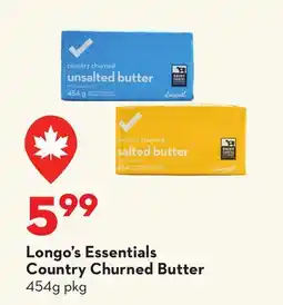Longo's Essentials Country Churned Butter offer