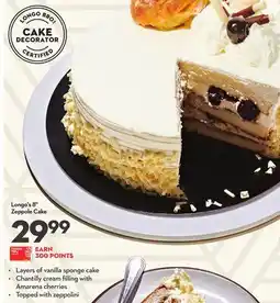 Longo's 8 Zeppole Cake offer