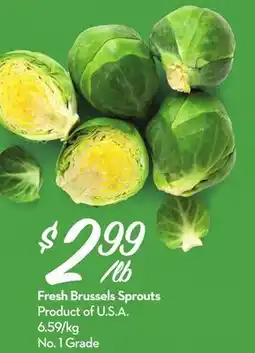 Longo's Fresh Brussels Sprouts offer