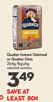 Longo's Instant Oatmeal or Oats offer