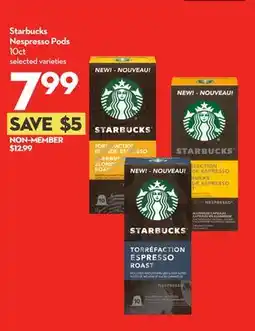 Longo's Starbucks Nespresso Pods offer