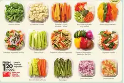 Longo's Prepared Vegetables offer