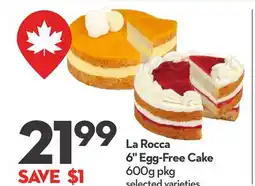Longo's 6 Egg-Free Cake offer