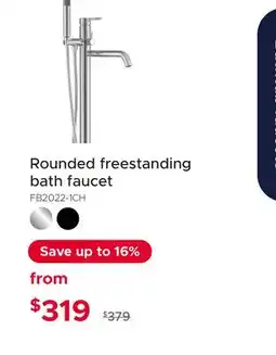 Bath Depot Rounded freestanding bath faucet offer
