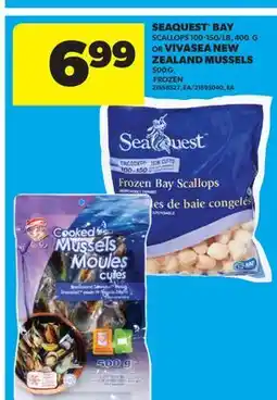 Real Canadian Superstore SEAQUEST BAY SCALLOPS, 100-150/LB, 400 G OR VIVASEA NEW ZEALAND MUSSELS, 500 G offer