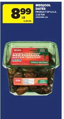 Real Canadian Superstore MEDJOOL DATES, 2 LB TUB offer