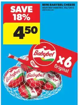 Real Canadian Superstore MINI BABYBEL CHEESE, 102/120 G offer