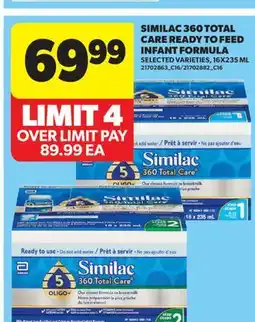 Real Canadian Superstore SIMILAC 360 TOTAL CARE READY TO FEED INFANT FORMULA offer