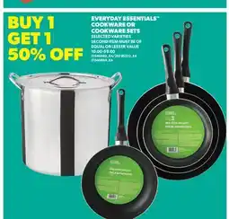 Real Canadian Superstore EVERYDAY ESSENTIALS COOKWARE OR COOKWARE SETS offer