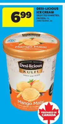 Real Canadian Superstore DESI-LICIOUS ICE CREAM offer