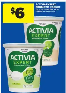 Real Canadian Superstore ACTIVIA EXPERT PROBIOTIC YOGURT offer