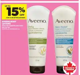 Real Canadian Superstore AVEENO BODY LOTIONS offer