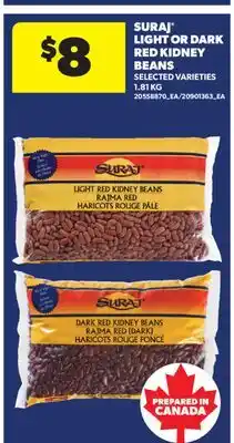 Real Canadian Superstore SURAJ LIGHT OR DARK RED KIDNEY BEANS offer