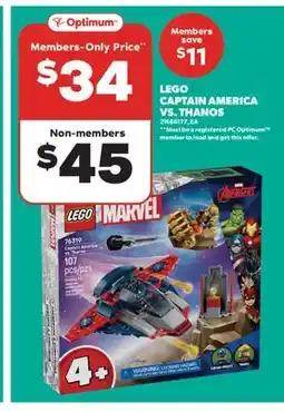 Real Canadian Superstore LEGO CAPTAIN AMERICA VS. THANOS offer