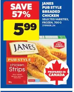 Real Canadian Superstore JANES PUB STYLE BREADED CHICKEN offer