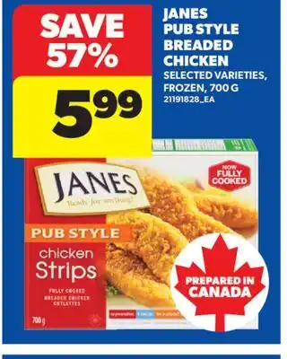 Real Canadian Superstore JANES PUB STYLE BREADED CHICKEN offer