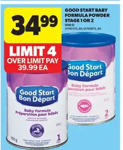 Real Canadian Superstore GOOD START BABY FORMULA POWDER STAGE 1 OR 2 offer