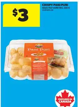 Real Canadian Superstore CRISPY PANI PURI offer