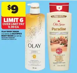 Real Canadian Superstore OLAY BODY WASH 532-650 ML OR OLD SPICE BODY WASH 532-987 ML offer