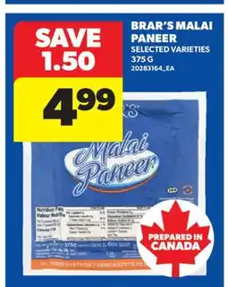 Real Canadian Superstore BRAR'S MALAI PANEER offer