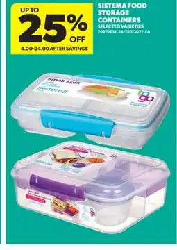 Real Canadian Superstore SISTEMA FOOD STORAGE CONTAINERS offer