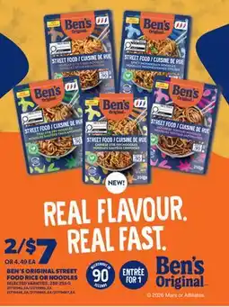 Real Canadian Superstore BEN'S ORIGINAL STREET FOOD RICE OR NOODLES offer