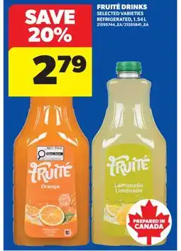 Real Canadian Superstore FRUITÉ DRINKS offer