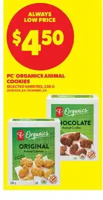 Real Canadian Superstore PC ORGANICS ANIMAL COOKIES offer