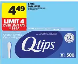 Real Canadian Superstore Q-TIPS BABY NEEDS, 500' S offer