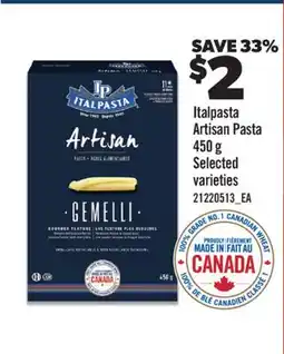 Real Canadian Superstore ITALPASTA ARTISAN PASTA offer