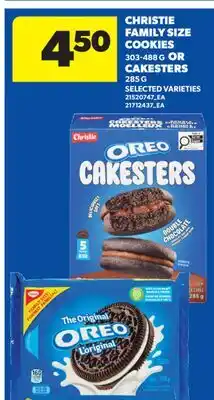 Real Canadian Superstore CHRISTIE FAMILY SIZE COOKIES, 303-488 G OR CAKESTERS, 285 G offer