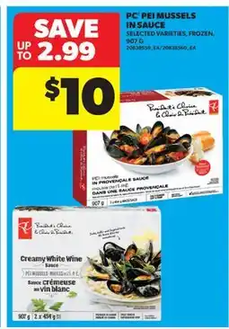 Real Canadian Superstore PC PEI MUSSELS IN SAUCE offer