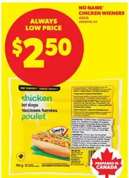 Real Canadian Superstore NO NAME CHICKEN WIENERS offer